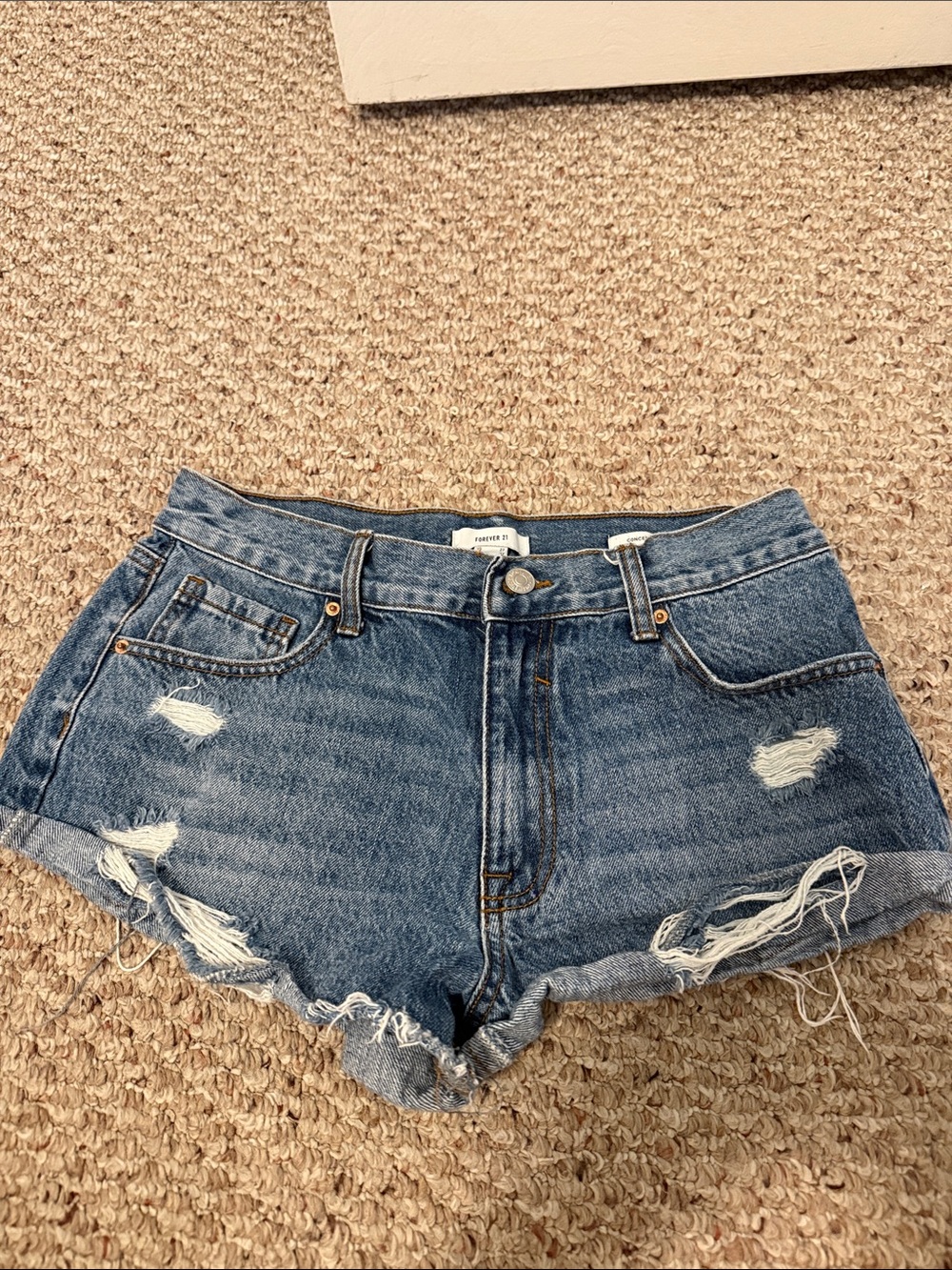 Denim Distressed Women's Shorts